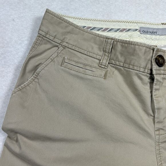 Vintage Y2K Old Navy Pants Womens 6 Beige Khaki Cargo Bootcut Casual Work - Picture 5 of 12